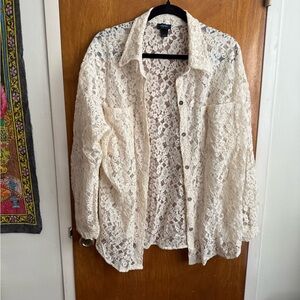 Daytrip Cream Lace Women's Jacket